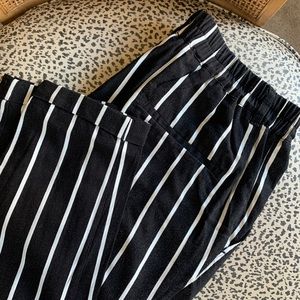 forever 21 striped trousers